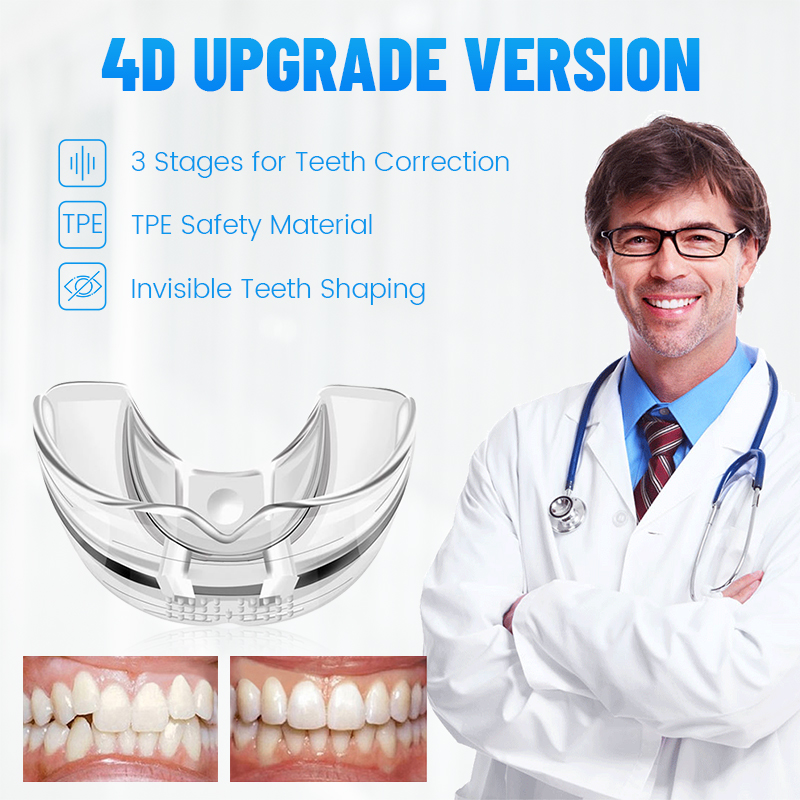 Teeth Whitening Mouth Guard - 3 ขั้นตอนทันตกรรมจัดฟันฟัน Retainer Bruxism Mouth GUARD