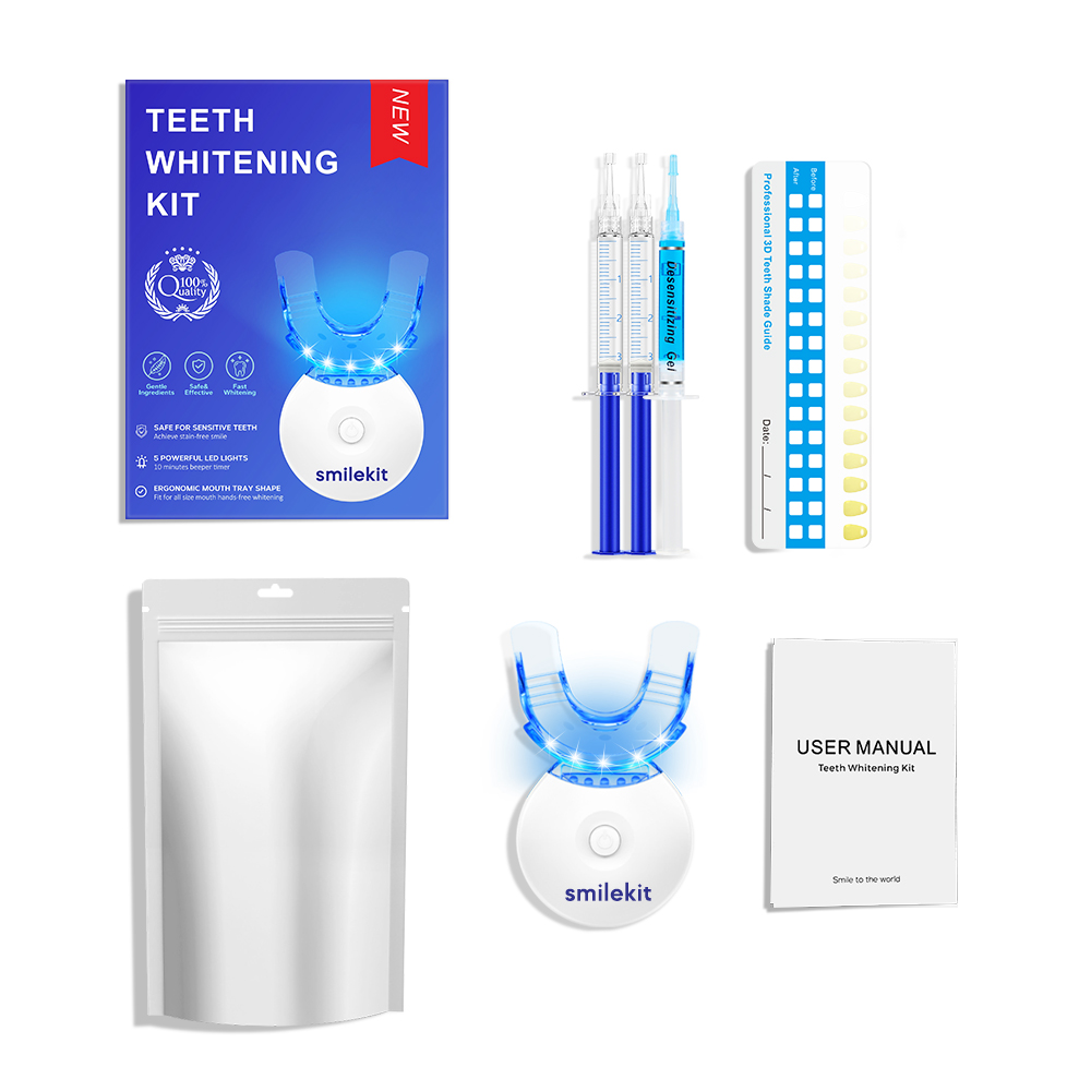 Teeth Whitening For Trays - ชุดฟอกสีฟัน - เครื่องฟอกสีฟันไฟ LED 5X พร้อมคาร์บาไมด์เปอร์ออกไซด์