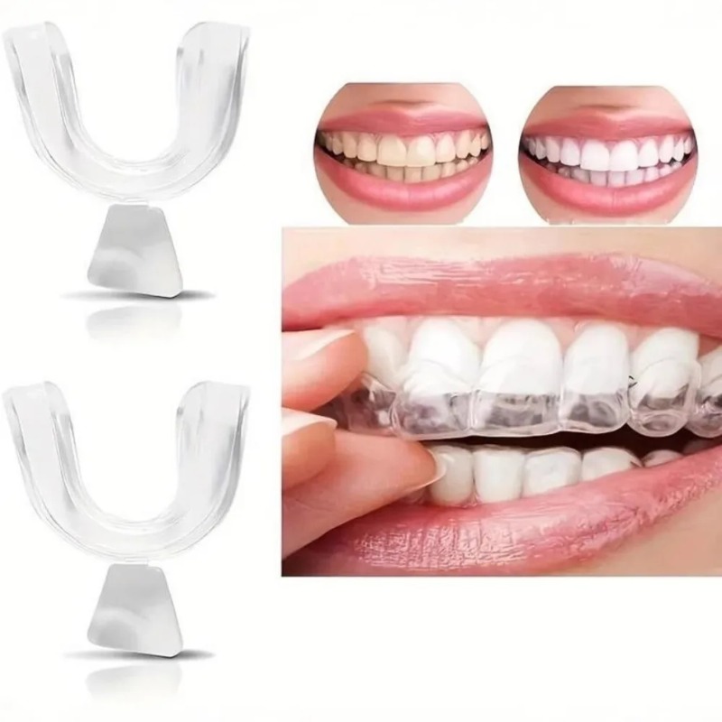 Teeth Whitening Mouth Guard - ที่ครอบฟันป้องกันการนอนกัดฟัน 4 ชิ้น/กล่อง สำหรับผู้ใหญ่ ป้องกันการกัดฟัน ลดอาการนอนกัดฟัน