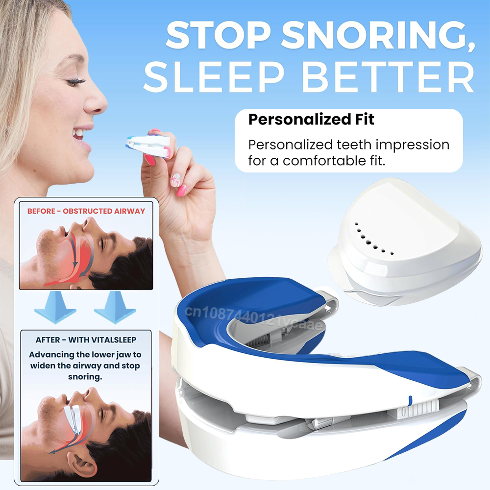 Teeth Whitening Mouth Guard - Anti-Snoring Mouthpiece Anti-Snoring อุปกรณ์ Night Time