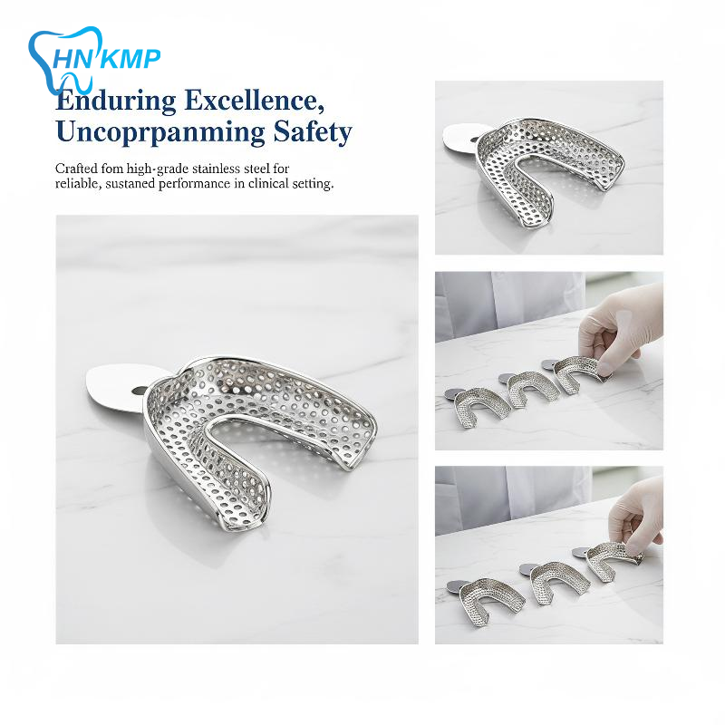 Teeth Whitening For Trays - ถาดพิมพ์ฟันสแตนเลส 6 ชิ้น ทำความสะอาดง่าย สำหรับพิมพ์ฟันบนและล่าง ใช้กับชุดฟอกสีฟัน