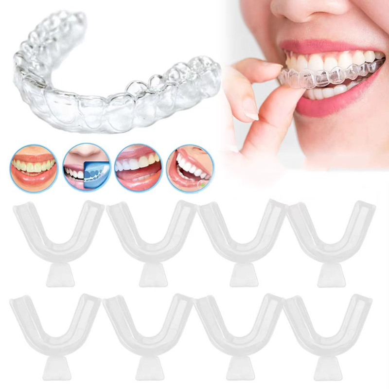 1/3/6 คู่ ที่ครอบฟันซิลิโคน ที - Teeth Whitening Mouth Guard บทวิจารณ์และราคา